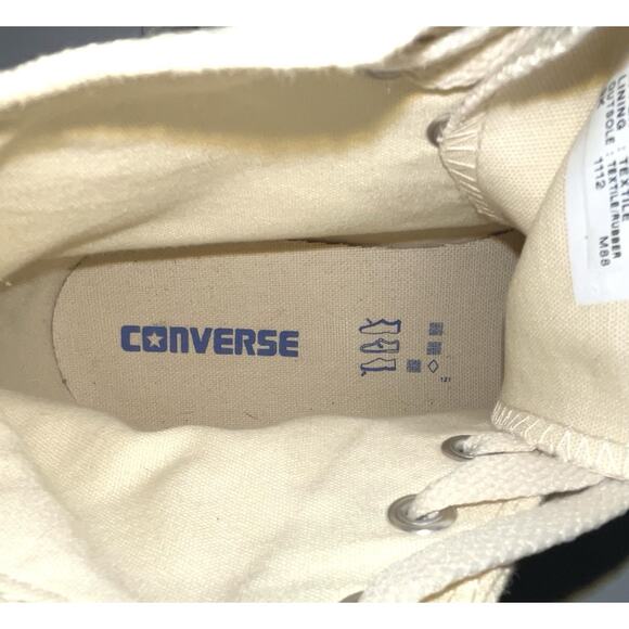 Converse Chuck Taylor All Star Mens 9 Womens 11 Natural White Hi Top Sneakers - Picture 10 of 11